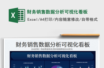 2023財務(wù)銷售數(shù)據(jù)分析可視化看板免費(fèi)下載
