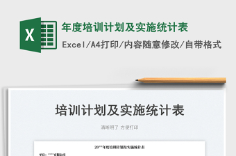 2022年度培訓(xùn)計(jì)劃及實(shí)施統(tǒng)計(jì)表免費(fèi)下載