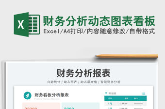 2023財務分析動態圖表看板免費下載