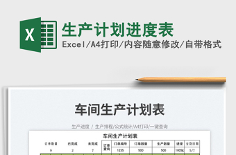 2023生產(chǎn)計(jì)劃進(jìn)度表免費(fèi)下載
