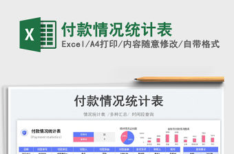 2023付款情況統計表免費下載