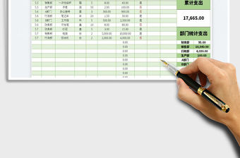 2023行政費用支出統(tǒng)計表免費下載