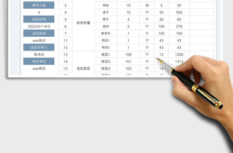 2023端午節(jié)活動預算清單免費下載