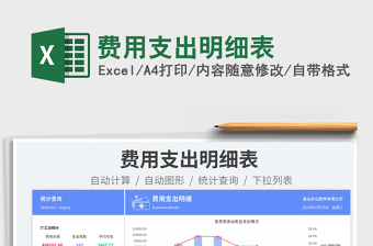 2023費用支出明細表免費下載