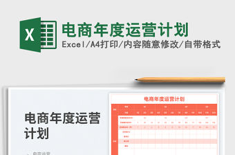 2023電商年度運營計劃免費下載