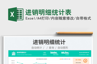 2023進銷明細(xì)統(tǒng)計表免費下載