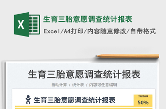 2023生育三胎意愿調(diào)查統(tǒng)計(jì)報(bào)表免費(fèi)下載