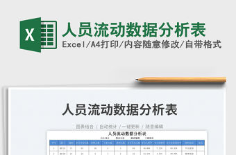 2023人員流動數據分析表免費下載