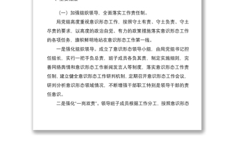 機關2022年上半年意識形態(tài)工作總結