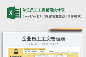 2023單位員工工資管理統(tǒng)計(jì)表免費(fèi)下載