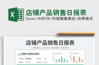 2023店鋪產(chǎn)品銷售日報(bào)表免費(fèi)下載