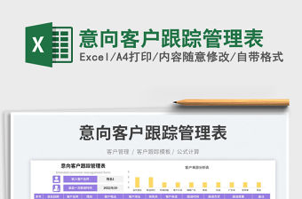 2023意向客戶跟蹤管理表免費(fèi)下載