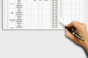 2023安全隱患排查和整改表免費(fèi)下載