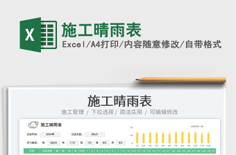 2023施工晴雨表免費(fèi)下載