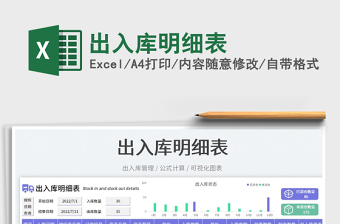 2023出入庫明細表免費下載