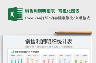 2023銷售利潤明細(xì)表-可視化圖表免費(fèi)下載