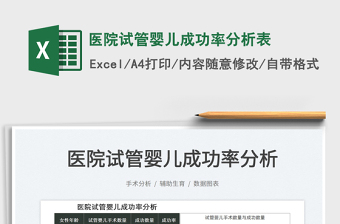 2023醫(yī)院試管嬰兒成功率分析表免費(fèi)下載