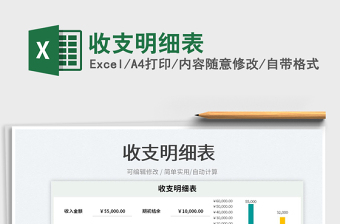 2023收支明細(xì)表免費下載