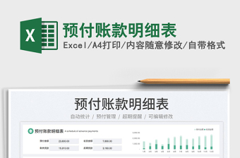 2023預(yù)付賬款明細(xì)表免費(fèi)下載