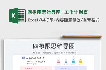 2023四象限思維導(dǎo)圖-工作計(jì)劃表免費(fèi)下載
