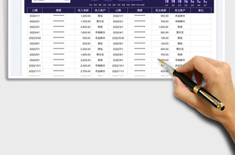 2023財務(wù)收支管理明細(xì)表免費(fèi)下載