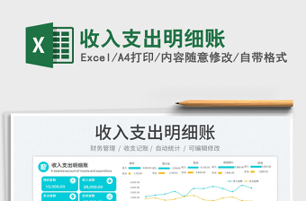 2023收入支出明細賬免費下載