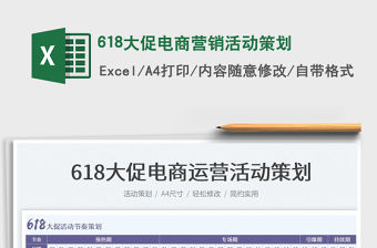 2023618大促電商營銷活動策劃免費下載