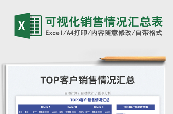 2023可視化銷售情況匯總表免費下載