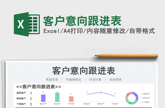 2023客戶意向跟進(jìn)表免費(fèi)下載