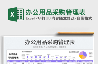 2023辦公用品采購管理表免費(fèi)下載