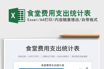 2023食堂費(fèi)用支出統(tǒng)計(jì)表免費(fèi)下載