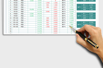 2023資金出入明細(xì)及賬戶余額表免費(fèi)下載