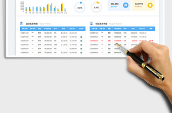 2023發(fā)票登記統(tǒng)計表（進銷項分欄記錄）免費下載