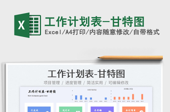 2023工作計劃表-甘特圖免費下載
