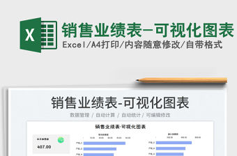 2023銷售業績表-可視化圖表免費下載