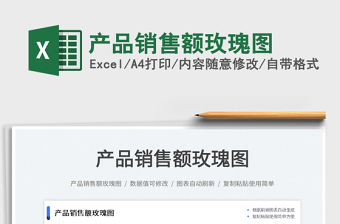 2023產(chǎn)品銷售額玫瑰圖免費下載