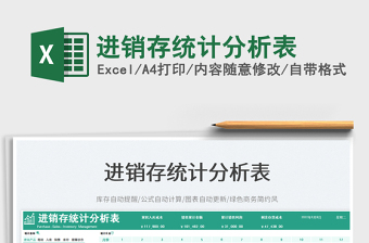 2023進(jìn)銷存統(tǒng)計分析表免費下載