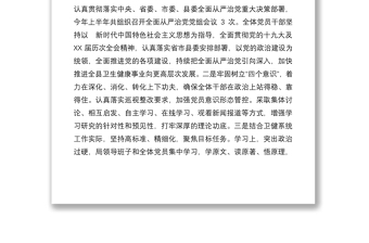 局黨組2022年上半年落實(shí)全面從嚴(yán)治黨總結(jié)及下半年工作計(jì)劃