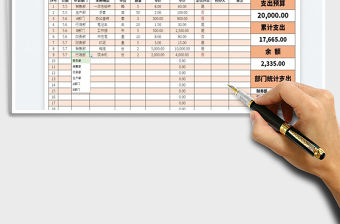 2023行政費用支出統計表免費下載