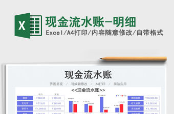 2023現(xiàn)金流水賬-明細(xì)免費(fèi)下載