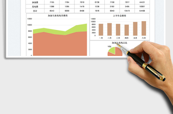 2023公司車輛加油充電費(fèi)用統(tǒng)計表免費(fèi)下載