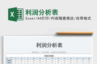 2023利潤分析表免費下載