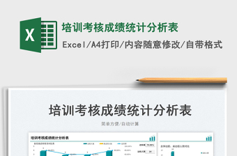 2023培訓(xùn)考核成績統(tǒng)計分析表免費下載