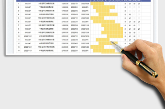 2023項(xiàng)目管理明細(xì)表-甘特圖免費(fèi)下載