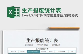 2023生產(chǎn)報(bào)廢統(tǒng)計(jì)表免費(fèi)下載