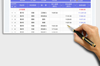 2023現(xiàn)金日記賬免費下載