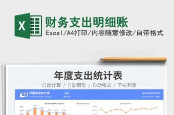 2023財務支出明細賬免費下載
