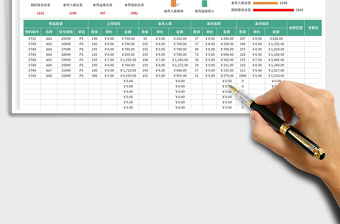 2023月庫存庫存統(tǒng)計臺賬免費下載