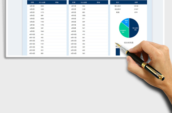 2023财务收支管理数据分析表免费下载