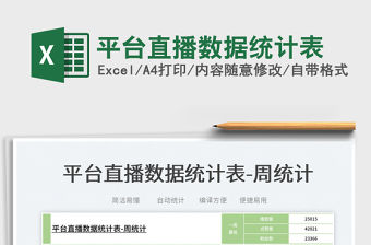 2023平臺(tái)直播數(shù)據(jù)統(tǒng)計(jì)表免費(fèi)下載